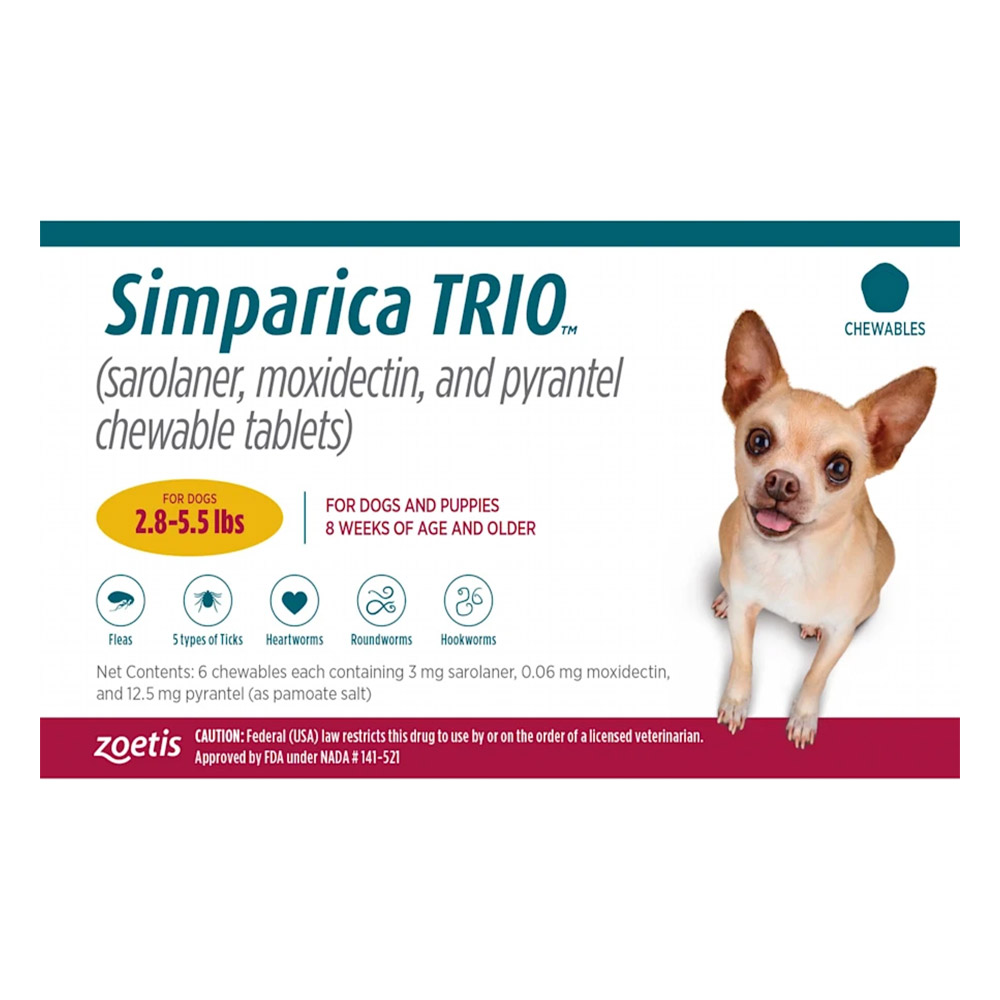 Simparica TRIO For Dogs Flea Tick Treatment DiscountPetMart